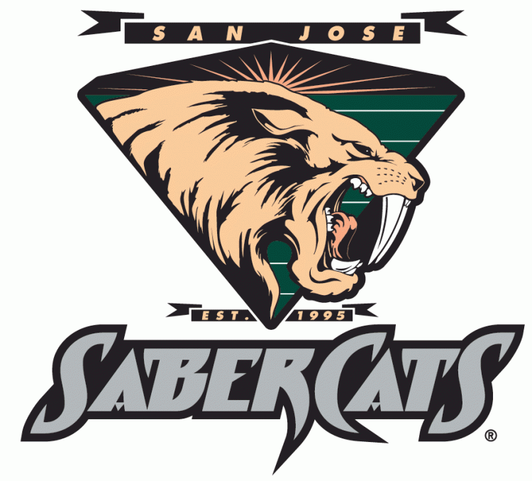 San Jose SaberCats 1995-Pres Primary Logo iron on transfers for T-shirts